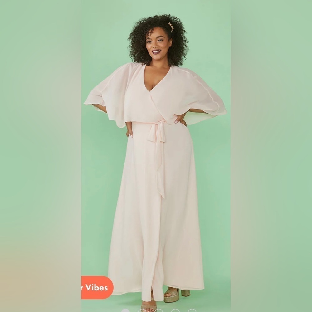 NWT Modcloth Pink Wrapped in Rapture Maxi Dress M